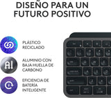 Teclado Español Logitech Mx Keys S Inalámbrico Bluetooth Qwerty Grafito