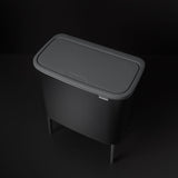Brabantia Bo Touch Cubo Negro Mate, 11 + 23 L