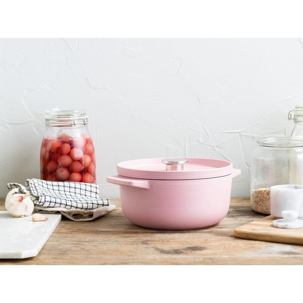 Kitchenaid Bräter Mit Deckel Gusseisen 22cm, Rosa