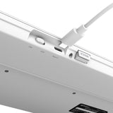 Sharkoon Officepal K30w, Teclado Blanco, Desaprobación, Scratch Ddomes 4044951042340