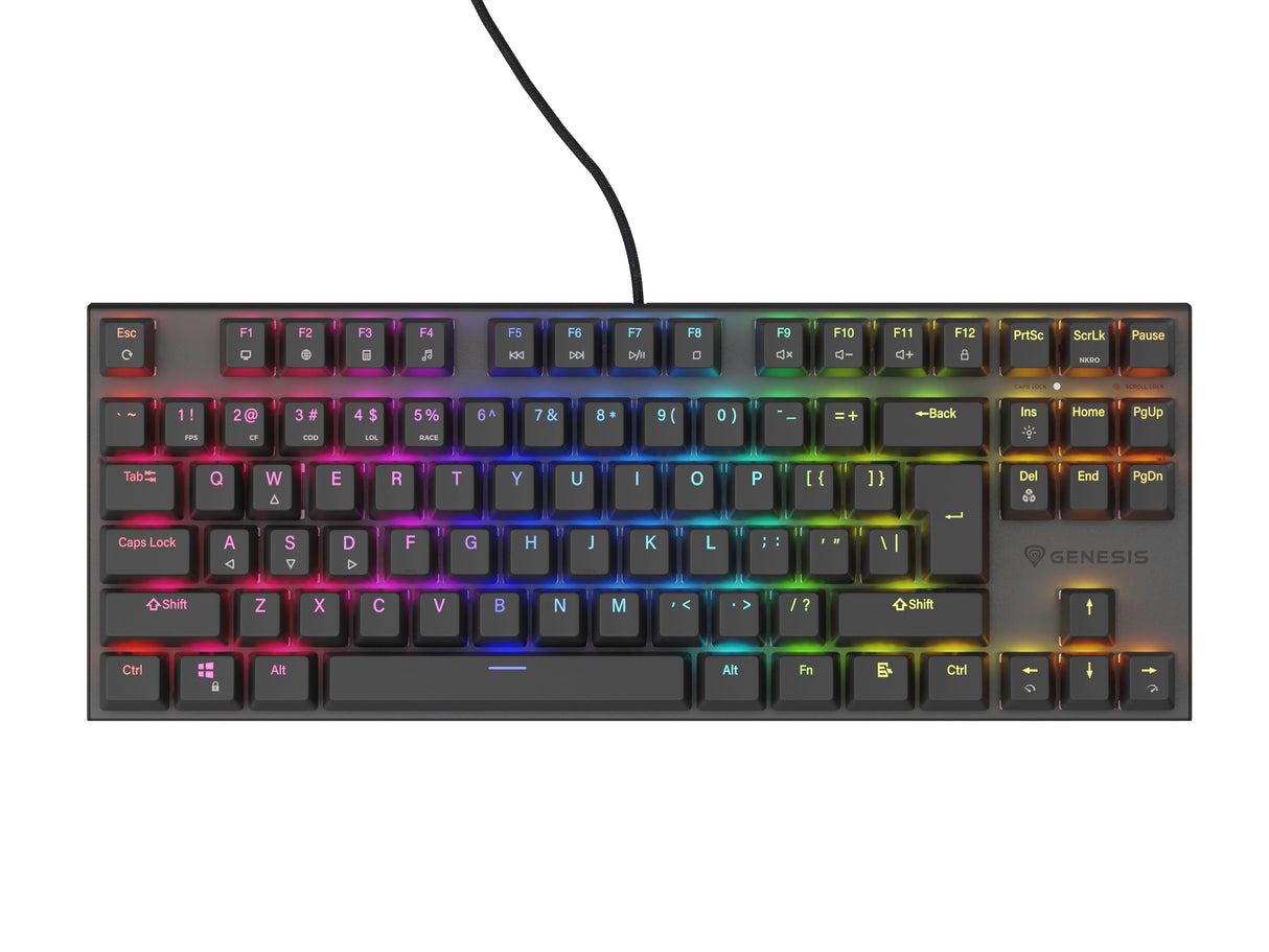 Genesis Thor 303 Tkl Rgb Czarna Outemu Peach Silent