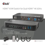 EAN 8719214472245 - CLUB3D CSV-1382 interruptor KVM Negro imagen 6