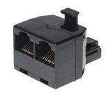 S-Conn Tc 71230-8 Cambiador De Género Para Cable Rj45 2x Rj45 Negro