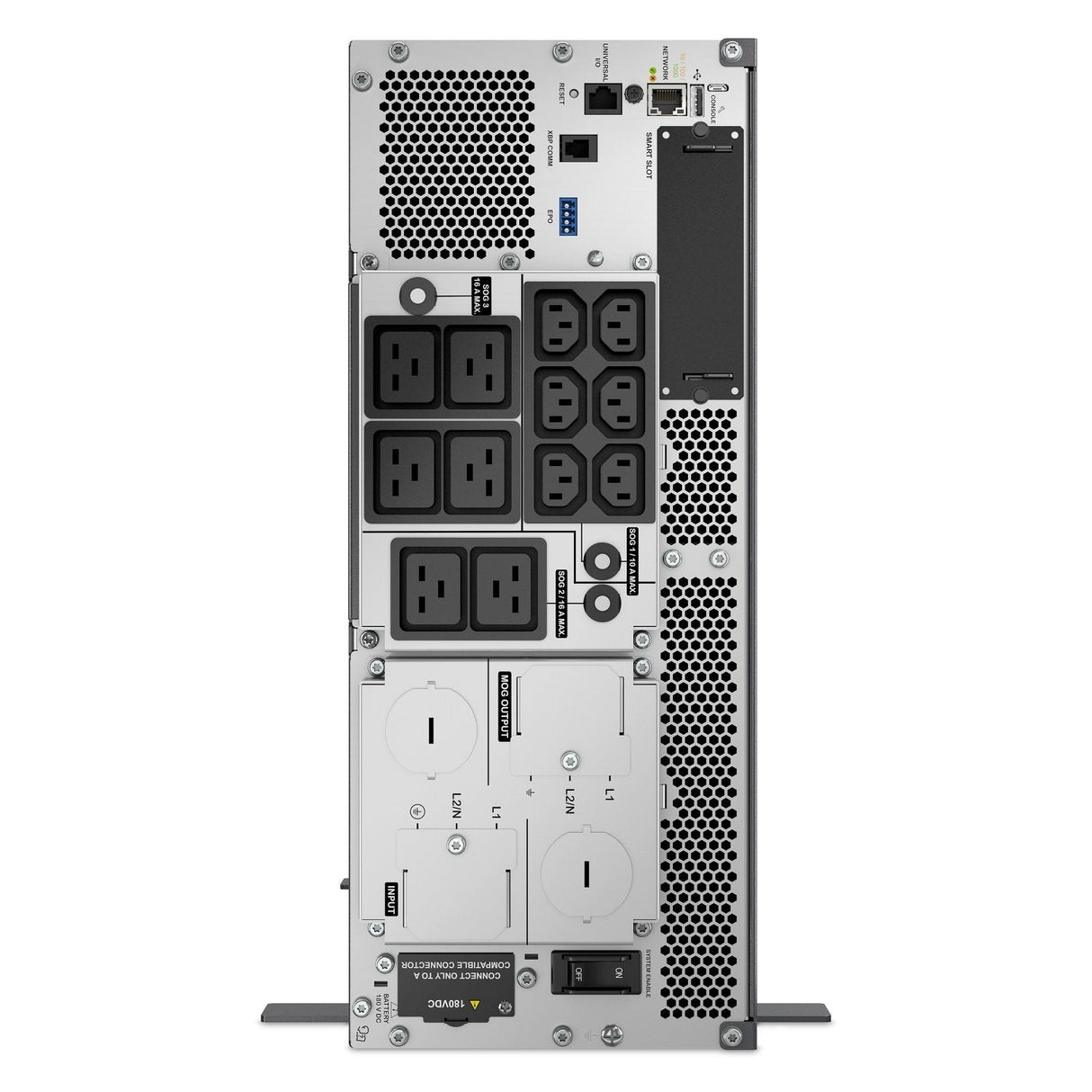 Sai Apc Smart-Ups Ultra Srtl8krm4ui Ups (Montaje En Bastidor) (Alta Densidad) En Línea Ca 230 V 8000 Vatios 8000 Va Ion De Litio Conectores De Salida: 12 4u Gris Plata Para P/N: Ap9335t Ap9335th Ap9640 Ap9641 Ap9810 Ap9834 Srtl180rm2