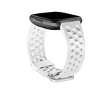 Correa Fitbit Fb171sbwts, Fitbit, Blanco, Aluminio, Elastómero, S, Versa 2, 180 - 220 Mm