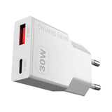 Cargador Usb Gan Mars Gaming Md-Gan30w 30w 1xusb-C 1xusb-A Pd Color Blanco