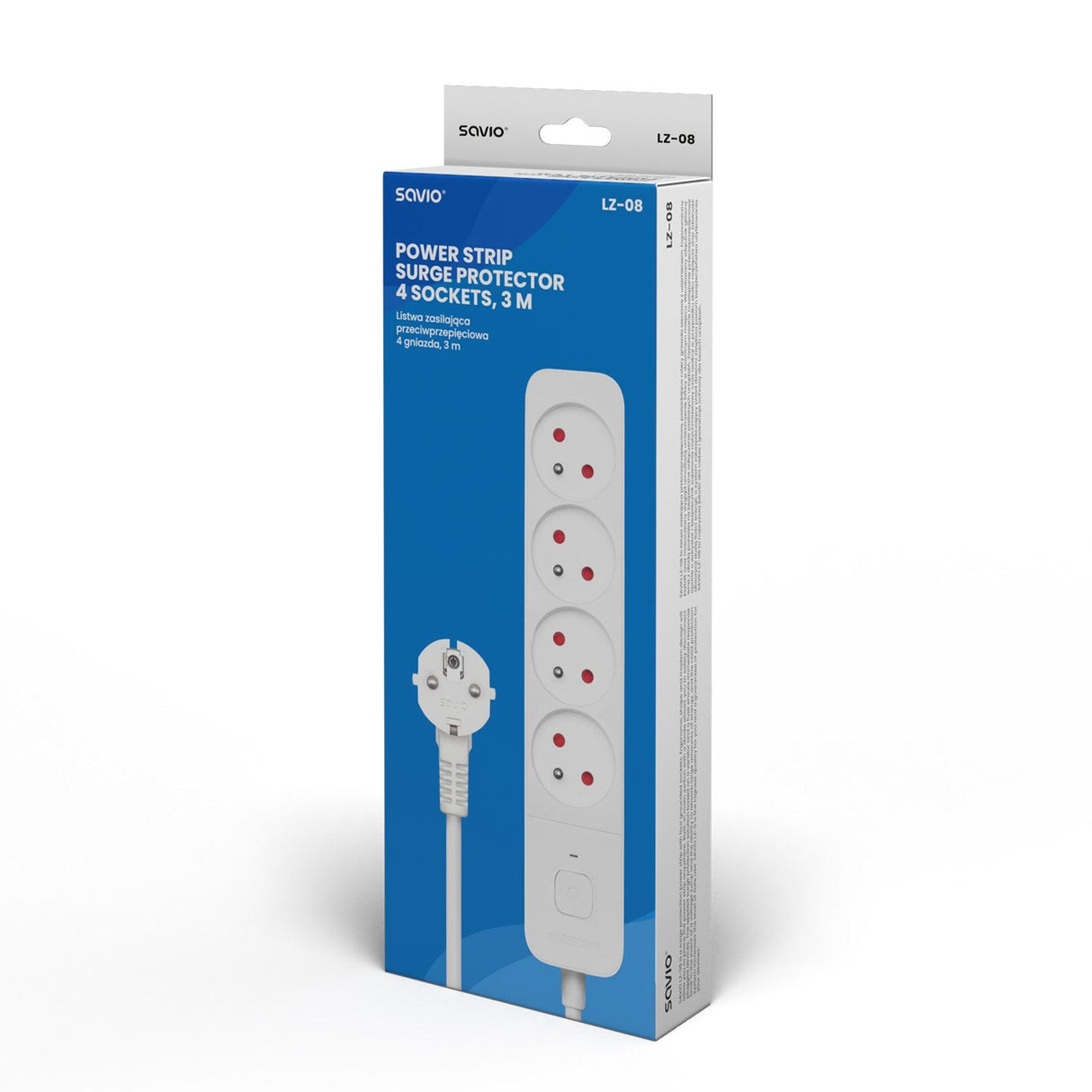Power Strip 4-Way        Savio
