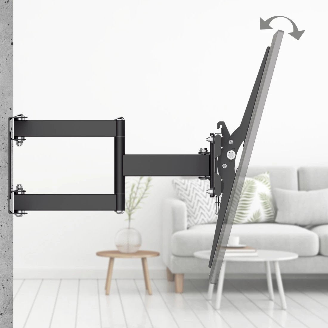 Hama 00220897 Tv-Soporte De Pared 32-75" 40kg Vesa 100x100-400x400 Schwenkbar Neigbar Ausziehbar Black