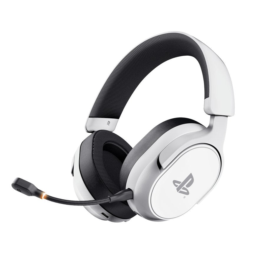 Auriculares Trust Gxt 499w Forta Inalámbricos Usb Para Gaming Ps5 Con Micrófono Desmontable Blancos