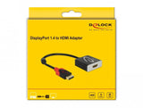 Delock Aktiver Displayport 1.4 Zu Hdmi Adapter 4k 60 Hz (Hdr)
