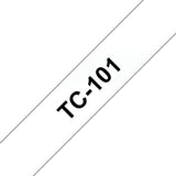 EAN 4977766050487 - Brother TC-101 cinta para impresora de etiquetas Negro sobre transparente imagen 1