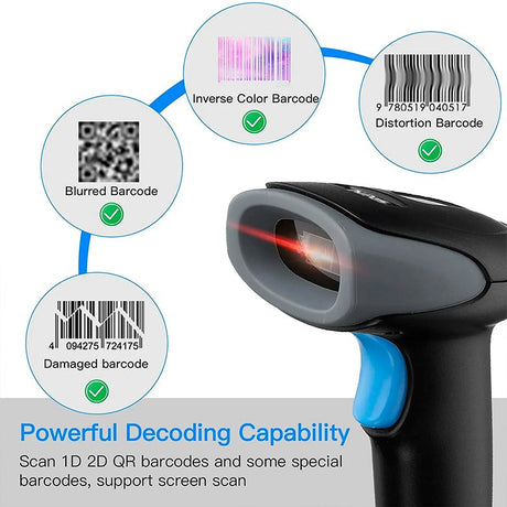 EAN 7427255570332 - AVPos AVP-930-2D lector de código de barras Lector de códigos de barras portátil 1D/2D CMOS Negro imagen 7