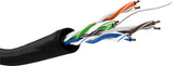 Cat 5e Outdoor Network Cable, U/Utp, Black, 100 M - Cca, Awg