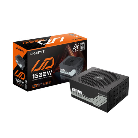 EAN 4719331555047 - GIGABYTE UD1600PM PG5 AI TOP unidad de fuente de alimentación 1600 W 20+4 pin ATX Negro imagen 1