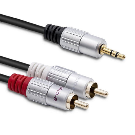 EAN 5901878523408 - Qoltec 52340 cable de audio 2 m 2 x RCA 3,5mm Negro imagen 1