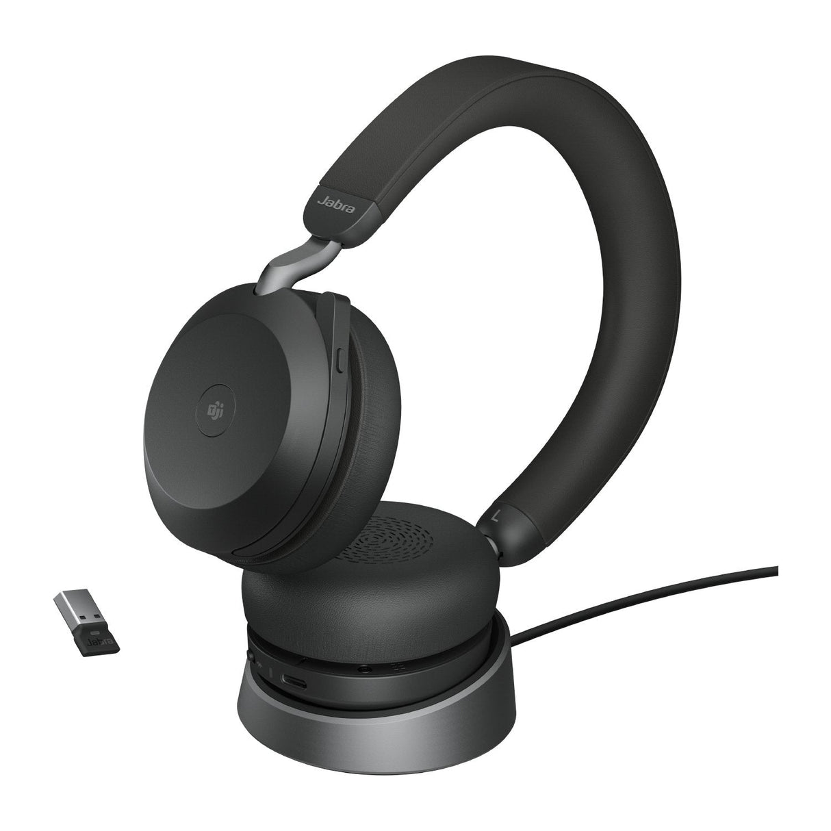 Jabra Evolve2 75 Ms Negro + Estación De Carga + Link 380a