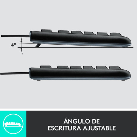 EAN 5099206020580 - Logitech 920-002550 teclado Ratón incluido USB QWERTY Español Negro imagen 13