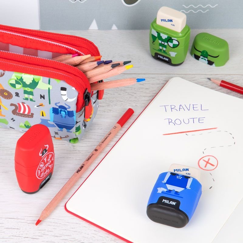 Milan Afilaborras Compact Vikings Caja Expositora 16u C/Surtidos