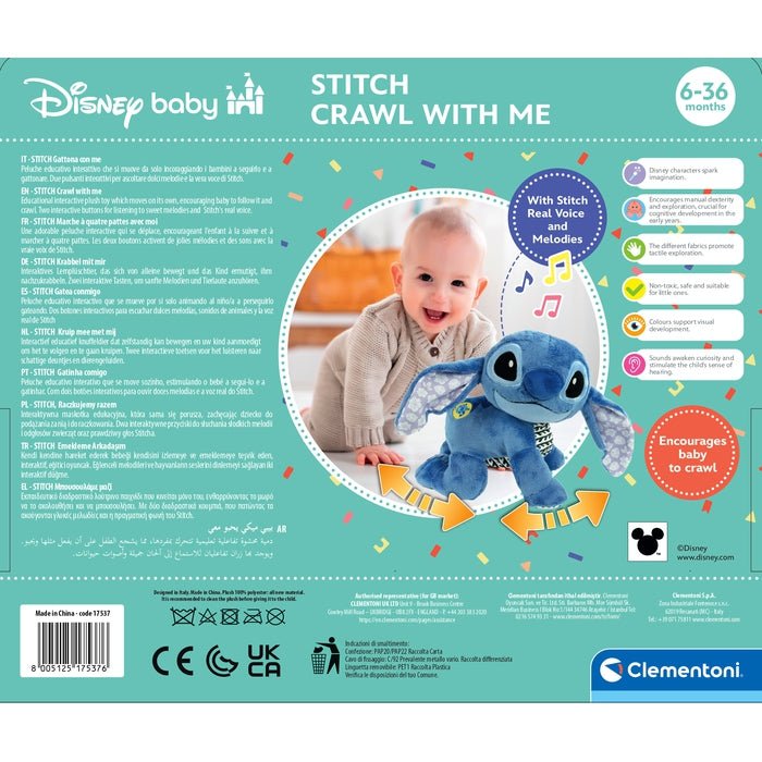 Peluche Baby Stitch Gateos Disney