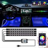 72 Led Rgb Usb-A App - Kit De Iluminación Interior Para Coche