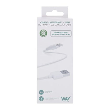 EAN 3303170090794 - T'nB WCBL01 cable de conector Lightning 1 m Blanco imagen 2