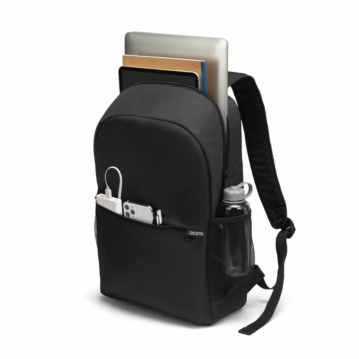 Mochila  Dicota D32086-Rpet Informal  Poliéster, Tereftalato De Polietileno (Pet) 15"-17.3" Negro