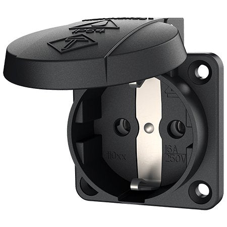 Mennekes 16a2p+E 230v Negro 11032 Schuko-Anbau-Toma De Corriente F. Baustromvert