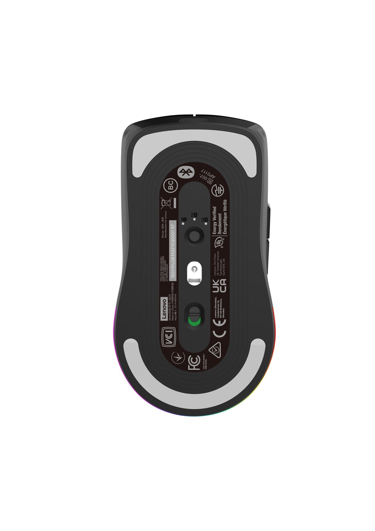 EAN 0195892133742 - Lenovo Legion M220 ratón Juego Ambidextro RF Wireless + Bluetooth + USB Type-C Óptico 5000 DPI imagen 5