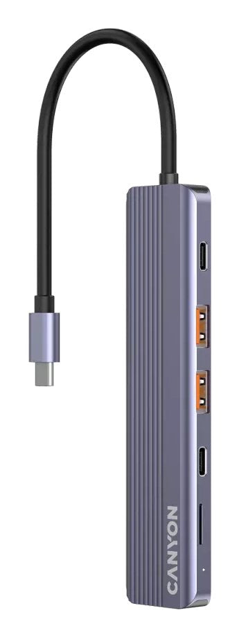 Canyon Usb-6-In1 Hub Usb-C > Hdmi 2xusb-A Sd 1xusb-C 100w Retail