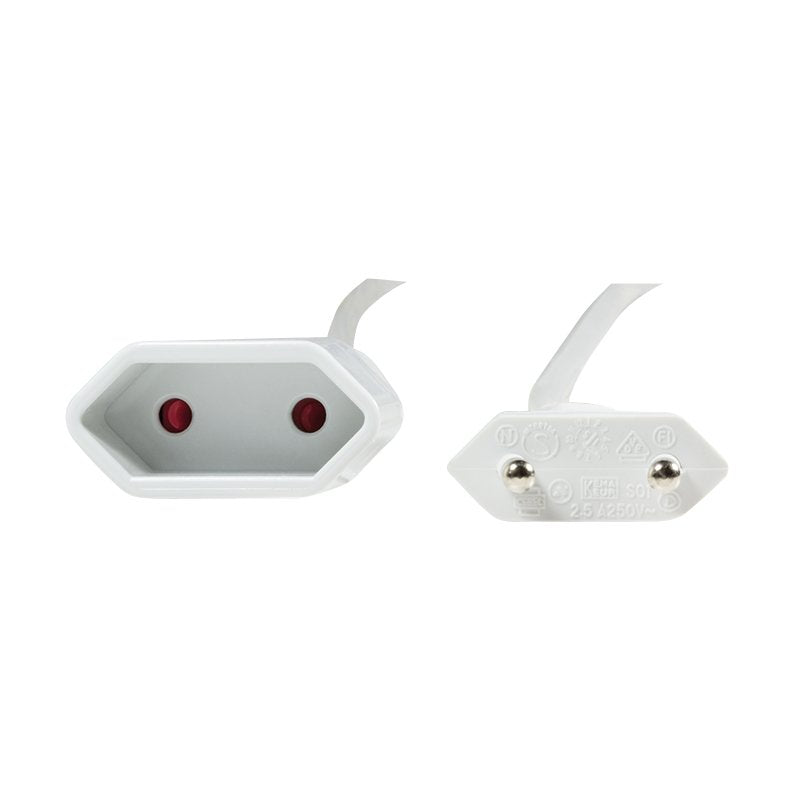 Cable De Alimentacion Euro Cee 7/16 Euro 3m, Blanco
