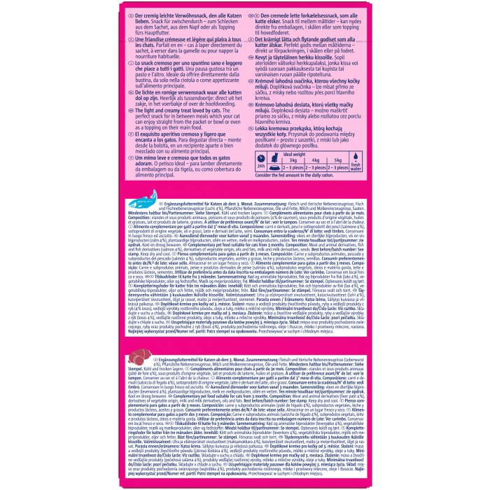 Vitakraft Snack Líquido De Hígado Con Salmó Un Premio Para Gatos - 16x15 G