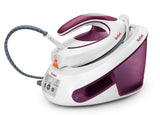 Tefal Express Anti-Calc Sv8054 Estación Plancha Al Vapor 2800 W 1,8 L Suela De Durilium Púrpura, Blanco
