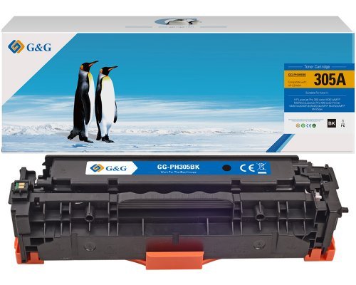 G&G Toner Compatible Con Hp 305a Ce410a