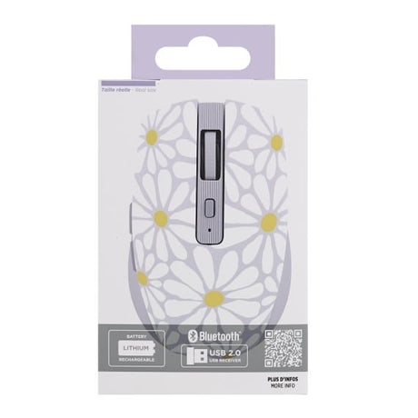 EAN 3303170118009 - T'nB MWXFLOWER ratón mano derecha Bluetooth + USB Type-A 1600 DPI imagen 5
