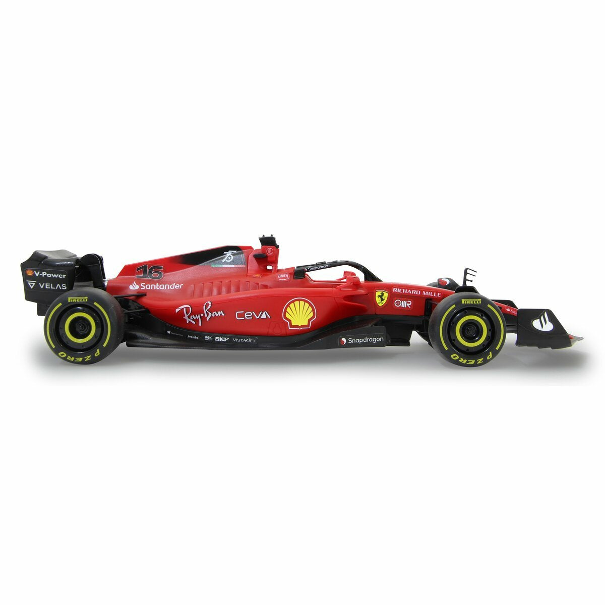 Jamara Mclaren Ferrari F1-75 1:18 2,4ghz Rojo