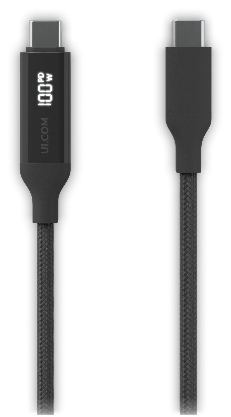 Braided Power And Data Cable  With A Double-Sided Charge