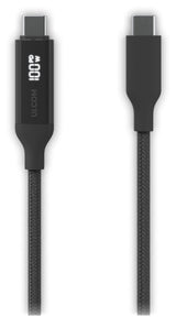 Braided Power And Data Cable  With A Double-Sided Charge