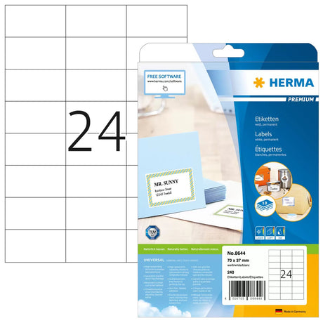 EAN 4008705086448 - HERMA 8644 etiqueta de impresora Blanco Etiqueta para impresora autoadhesiva imagen 1
