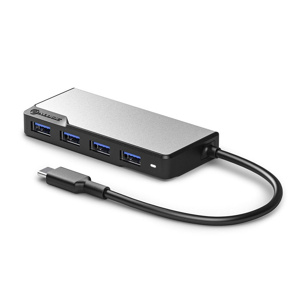 Alogic Ucfuua-Sgr Hub De Interfaz Usb 3.2 Gen 1 [3.1 Gen 1] Type-C 5000 Mbit/S Negro, Plata