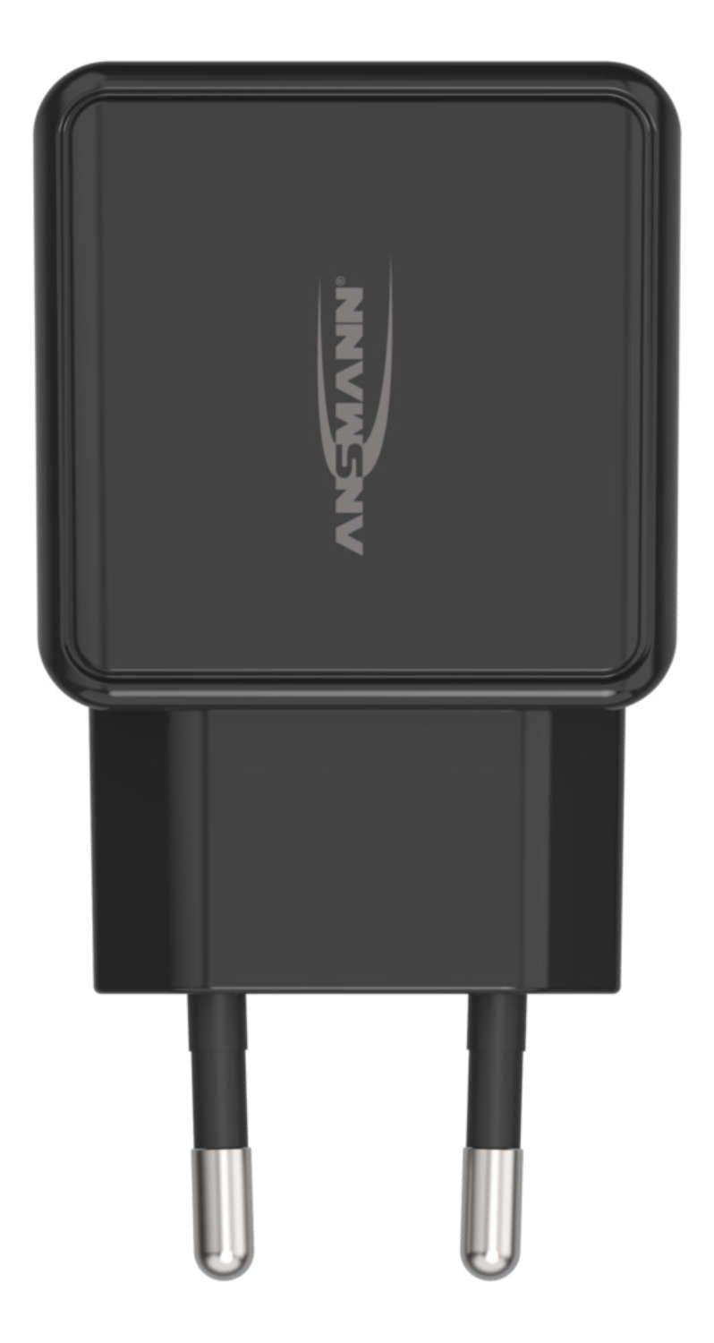 Cargador De Pared Ansmann Hc212 2xusb 2400ma Negro