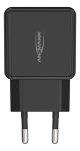 Cargador De Pared Ansmann Hc212 2xusb 2400ma Negro