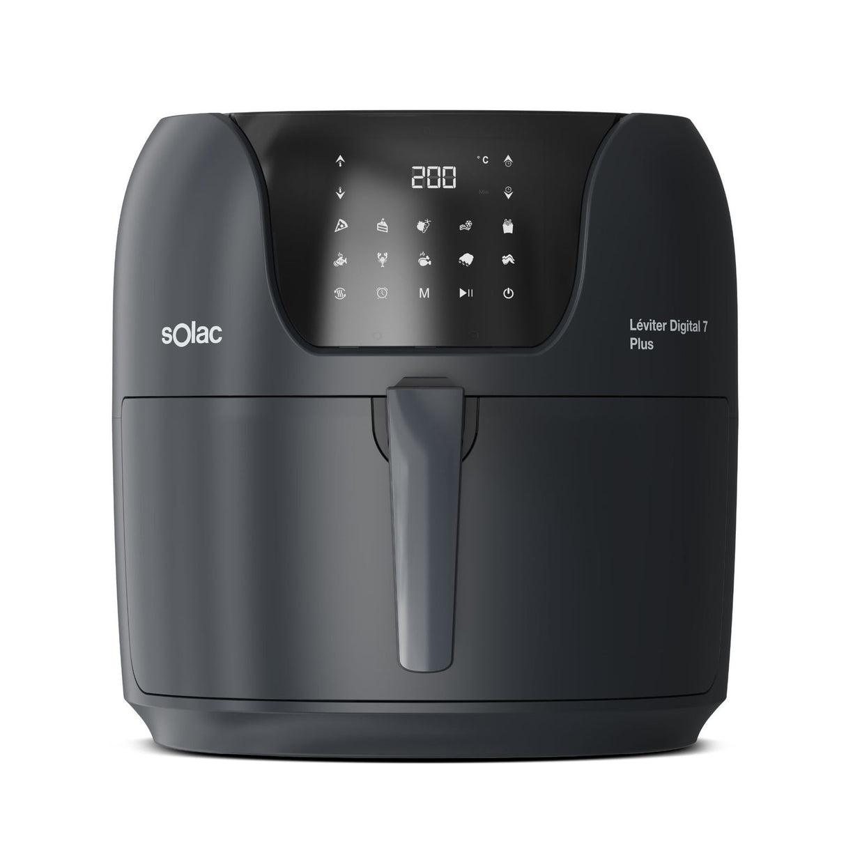 Freidora De Aire Solac S97203700 Fa1800 7,4l 1800w Negro Léviter Digital 7 Plus