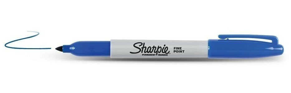 Sharpie Marcador Permanente Fine 0,9mm Azul Punta Redonda