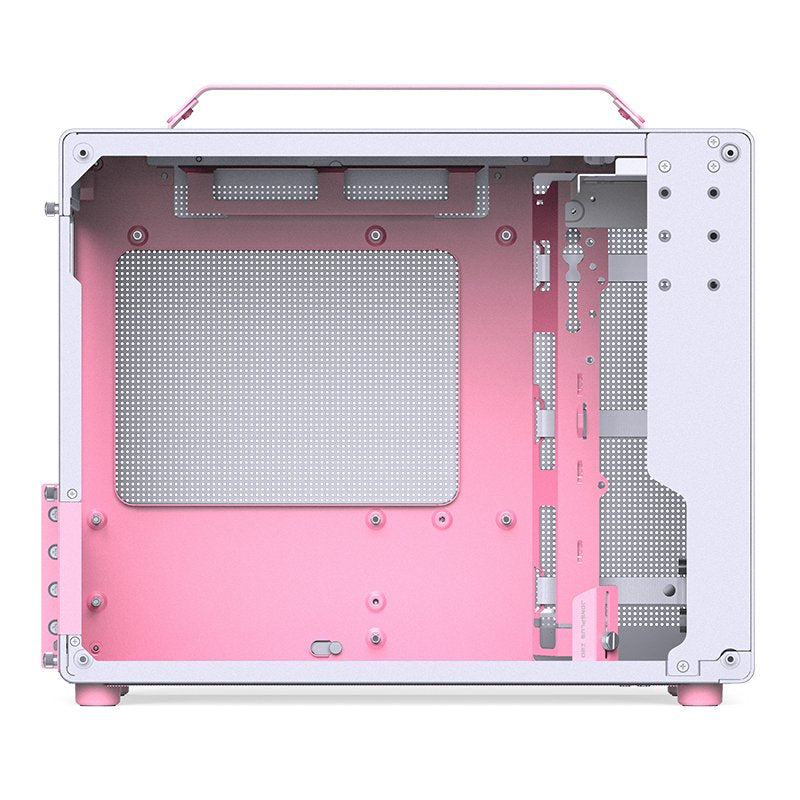 Jonsplus Z20 Micro-Atx Gehäuse, Mit Tragegriff - Blanco/Rosa