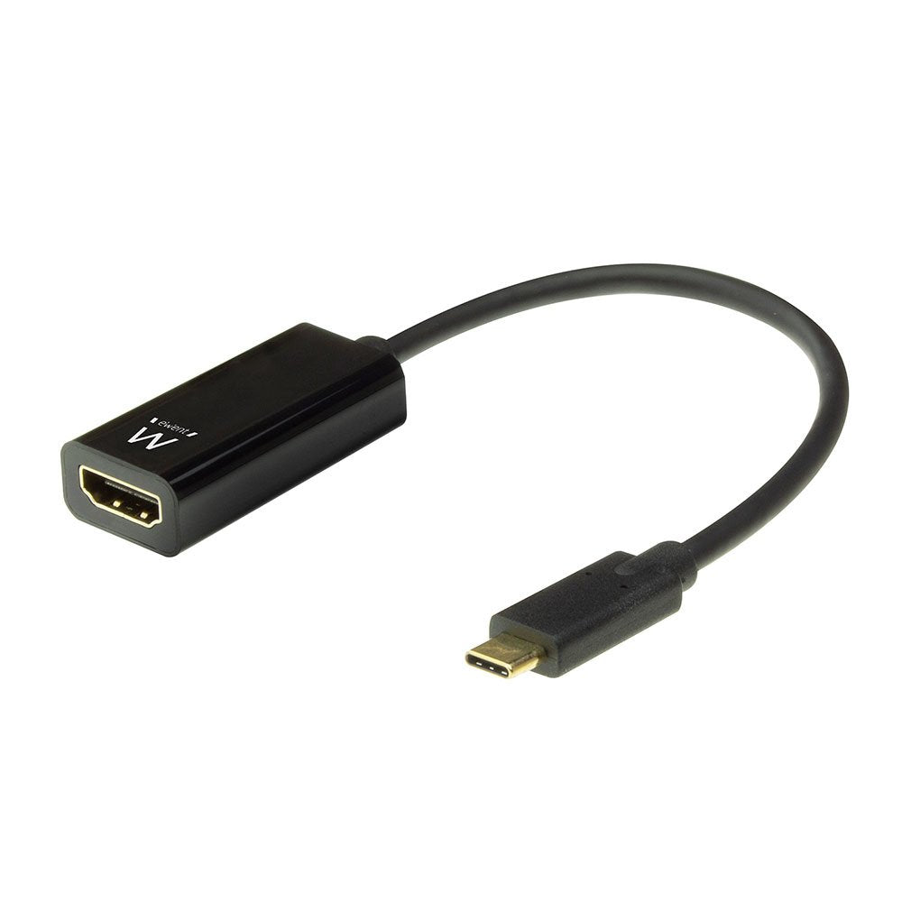 Ewent Ew9823 Adaptador De Cable De Vídeo 0,15 M Usb Tipo C Hdmi Tipo A (Estándar) Negro Ewent Conversor Usb-C A Hdmi Hembra 4k/30hz