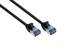 Rns® Cable De Red Slimline, Cat.6a, U Ftp, Pimf, Halogenfrei (Lszh), 500mhz, Cu, Schwarz, 0,5m, Good Connections®