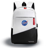 Mochila Nasa White-Black