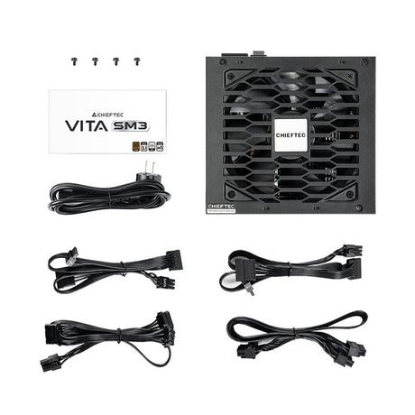 EAN 0753263079244 - Chieftec Vita BPX-650-C unidad de fuente de alimentación 650 W 20+4 pin ATX ATX Negro imagen 9