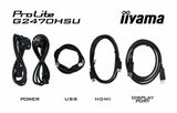 Monitor Iiyama 60.5cm 24" G2470hsu-B6 16:9 Hdmi+Dp+Usb Ips Bl.
