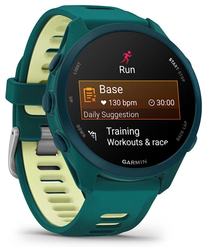 Garmin Forerunner 170 Music 3,05 Cm (1.2") Amoled 42 Mm Digital 390 X 390 Pixeles Pantalla Táctil Verde Gps (Satélite)